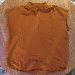 Figs Rafaela Scrub Top Tangerine Orange